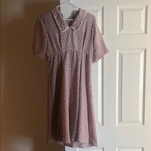 Vintage Floral Short Sleeve Dress